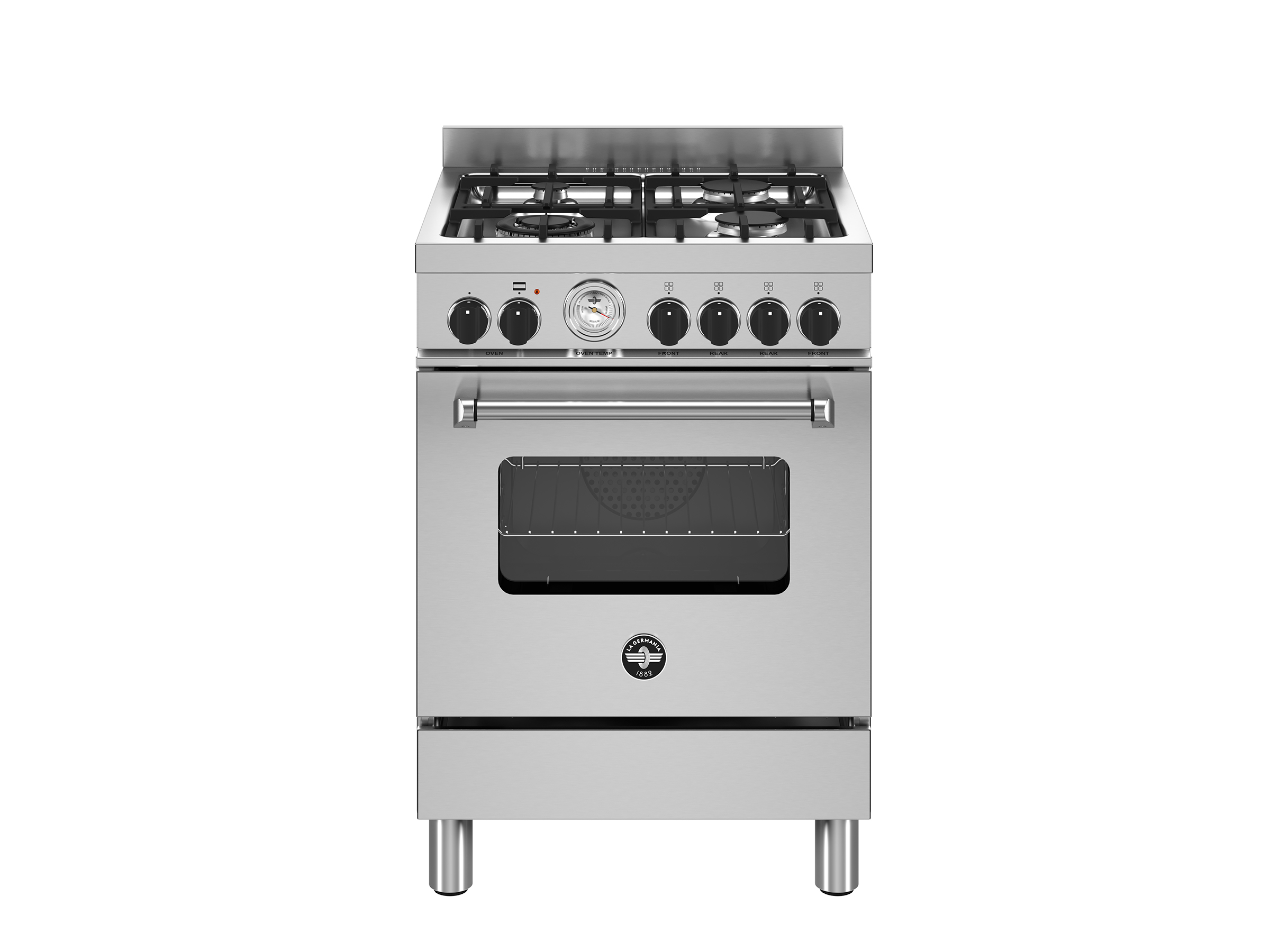 ΚΟΥΖΙΝΑ LA GERMANIA AMN664GXT | ΦΟΥΡΝΟΣ ΑΕΡΙΟΥ ΜΕ ΑΕΡΑ ΚΑΙ ΓΚΡΙΛ ΗΛΕΚΤΡΙΚΟ | ΕΣΤΙΕΣ ΑΕΡΙΟΥ